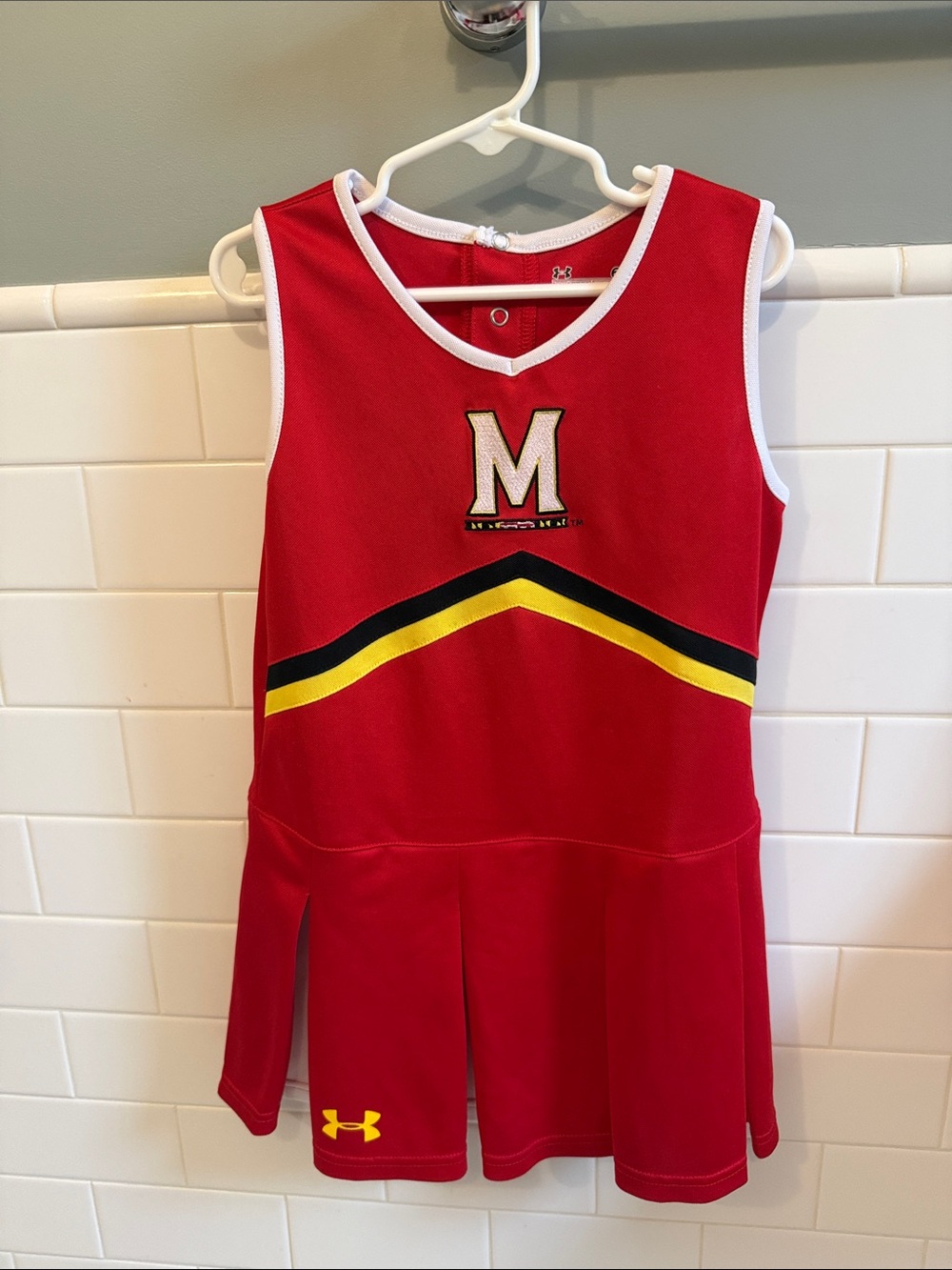 Under Armour Red University of Maryland Cheer Dress - Girls 6